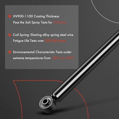 محطات الصدمة الخلفية A-premium امتصاص متوافقة مع Audi TT 2000-2003 & Volkswagen Beetle 1998-2010 ، Golf 1999-2006 ، Jetta 1999-2005 ، 2-PC Set in Kuwait
