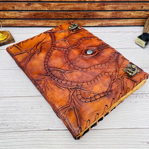 Hocus Pocus Book of Spells، كتب Grimoire Spell مع تعويذات حقيقية، ديكور ديكورات الهالوين الدعامة، كتاب الظلال الإملائية، هدايا ساحرة للنساء Spellbook مجلة جلدية ملزمة، Grimoire Witch (8x6) in Saudi Arabia