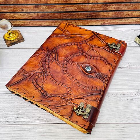 Hocus Pocus Book of Spells، كتب Grimoire Spell مع تعويذات حقيقية، ديكور ديكورات الهالوين الدعامة، كتاب الظلال الإملائية، هدايا ساحرة للنساء Spellbook مجلة جلدية ملزمة، Grimoire Witch (8x6) in Saudi Arabia