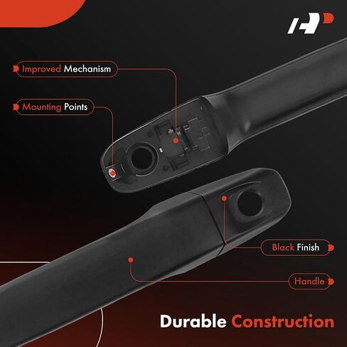 A-Premium Front Left Driver Side Exterior Door Handle with Keyhole Compatible with Chevrolet Tahoe, Colorado, Suburban & GMC Canyon, 2015-2022, Primed Black, Replace# 23253821, 13766293 in Saudi Arabia