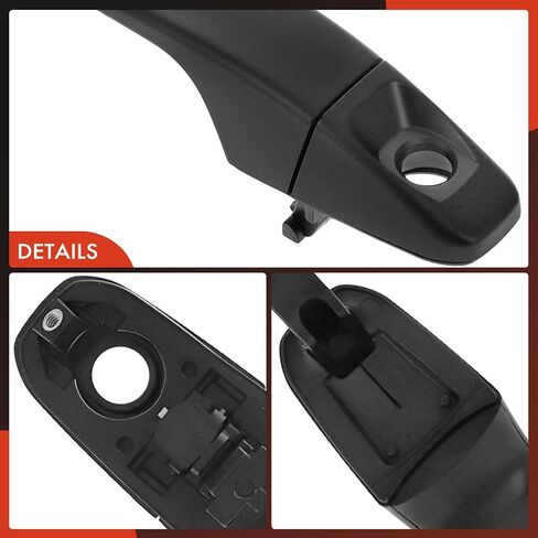 A-Premium Front Left Driver Side Exterior Door Handle with Keyhole Compatible with Chevrolet Tahoe, Colorado, Suburban & GMC Canyon, 2015-2022, Primed Black, Replace# 23253821, 13766293 in Saudi Arabia