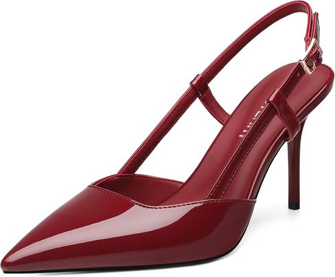 أعقاب Skysterry Slingback for Women مغلقات مقفلة إصبع القدمين عالية الخنجر الكعب المريح Partn in Saudi Arabia