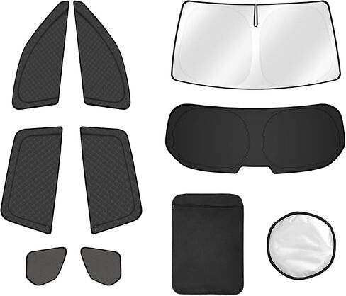 FIILINES 8PCS Car Window Shades for Mazda CX-5 2017-2025 Accessorie Double Layer Car Side Full Windows Rear Triangular Windshield Sun Shade 100% UV Rays & Privacy Protection in Saudi Arabia