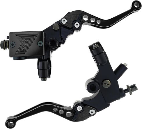 Windance Motorcycle 7/8inch 22mm Handlebar Brake Master Cylinder Clutch Lever Fit for Honda Kawasaki/Suzuki/Yamaha, Aluminum Alloy Left Right Brake Pumps (Red) in Saudi Arabia