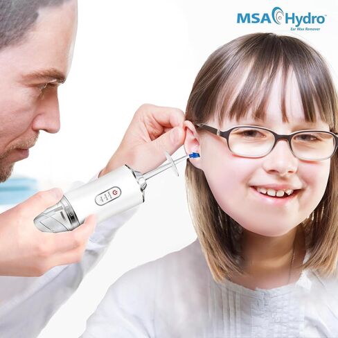 MSA Hydro Ear Wax Remover Kit, Safe, Quick and Effective Ear Cleaning, Gentle Ear Irrigation and Flushing, Adults and Children, Adjustable Water Pressure (Hydro Kit) in Saudi Arabia