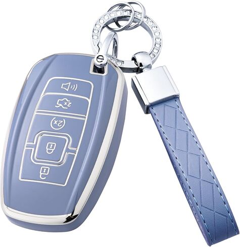 Key Fob Cover for Lincoln Key Case with Keychains for Aviator Corsair Nautilus Navigator Continental Key Fob Case in Saudi Arabia