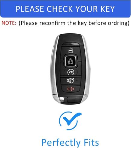 Key Fob Cover for Lincoln Key Case with Keychains for Aviator Corsair Nautilus Navigator Continental Key Fob Case in Saudi Arabia