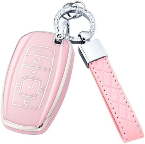Key Fob Cover for Lincoln Key Case with Keychains for Aviator Corsair Nautilus Navigator Continental Key Fob Case in Saudi Arabia