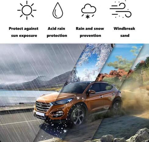 Clear Plastic Car Cover 2pcs Disposable Car Covers, 15.7' x 24.6' Large Size Plastic Car Cover, Waterproof Dust-Proof Full Cover, Effective Protection in Saudi Arabia