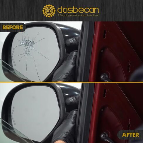 مرآة جانبية للركاب Dasbecan متوافقة مع 2007-2013 Chevy Silverado ، GMC Sierra Yukon المرآة اليمنى مع زجاج الطاقة ، الساخنة ، طي يدوي ، غطاء كروم استبدال# GM1321340 (5pins) in Kuwait