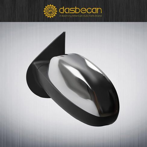 Dasbecan Passenger Side Mirror Compatible with 2007-2013 Chevy Silverado,GMC Sierra Yukon Right Mirror w/Power Glass, Heated, Manual Folding, Chrome Cover Replace# GM1321340 (5pins) in Saudi Arabia