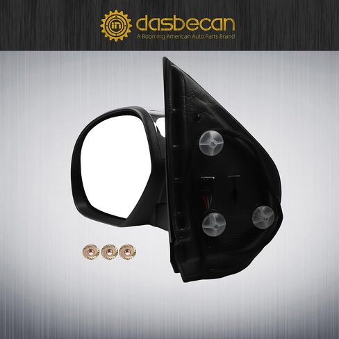 Dasbecan Passenger Side Mirror Compatible with 2007-2013 Chevy Silverado,GMC Sierra Yukon Right Mirror w/Power Glass, Heated, Manual Folding, Chrome Cover Replace# GM1321340 (5pins) in Saudi Arabia