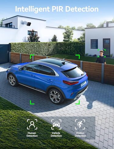 FOSCAM 3K 5MP Outdoor Security IP POE Camera, V5EP Home Security Surveillance Camera with AI Detect Human/Vehicle,66ft Color Night Vision,2-Way Audio,Motion Alert,Spotlight & Siren Alarm,120° FoV,IP66 in Kuwait