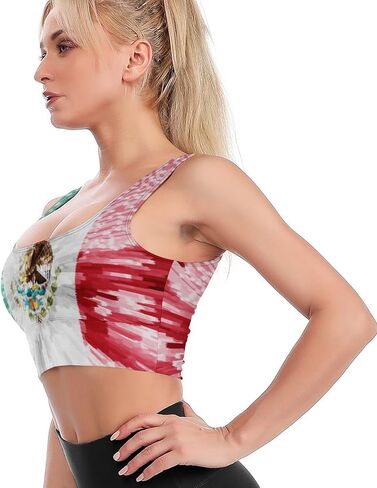 Women's Sport Tank Top Sports Bra Workout Yoga Vest Italian Flag Yoga Top in Kuwait