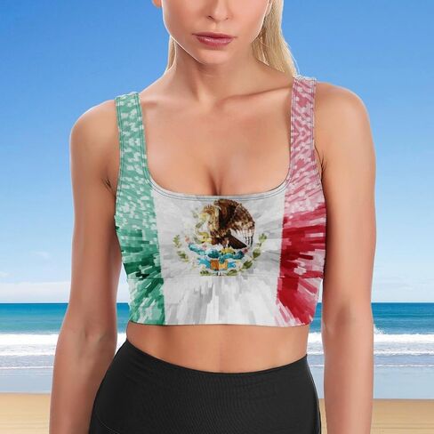 Women's Sport Tank Top Sports Bra Workout Yoga Vest Italian Flag Yoga Top in Kuwait