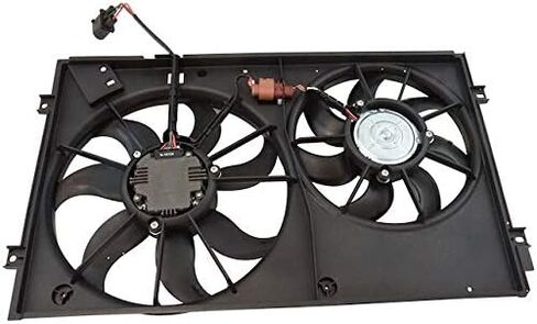 Auxiliary Radiator Fan Assembly - Compatible with 2005-2017 Volkswagen Jetta 2.5L 5-Cylinder with 150 Watt Cooling Fans in Saudi Arabia