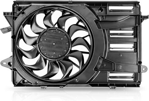 PartsFlow Radiator Cooling Fan Assembly For 2016-2020 Chevy Malibu For 2018 2019 Buick LaCrosse 624090 in Saudi Arabia