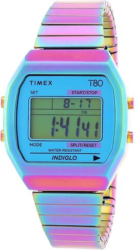 Timex Women's T80 36mm Watch - Purple Expansion Band Blue Dial Purple Case in Saudi Arabia