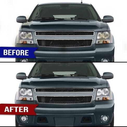 PIT66 Headlight Cover Compatible with Chevy Tahoe Suburban 1500 2007-2014/Fit Chevy Avalanche Suburban 2500 2007-2013 Left Driver and Right Passenger Side Clear in Saudi Arabia