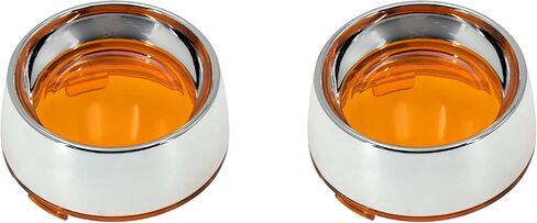 Visor Style Turn Signal Lens Covers Fit for Harley Touring Street Glide Road King Dyna Softail Sportster 2000-2025 Smoke Lens Black Bezels 2pcs in Saudi Arabia