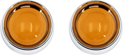 Visor Style Turn Signal Lens Covers Fit for Harley Touring Street Glide Road King Dyna Softail Sportster 2000-2025 Smoke Lens Black Bezels 2pcs in Saudi Arabia