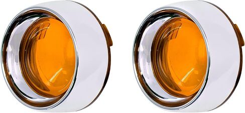 Visor Style Turn Signal Lens Covers Fit for Harley Touring Street Glide Road King Dyna Softail Sportster 2000-2025 Smoke Lens Black Bezels 2pcs in Saudi Arabia