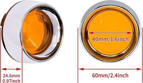 Visor Style Turn Signal Lens Covers Fit for Harley Touring Street Glide Road King Dyna Softail Sportster 2000-2025 Smoke Lens Black Bezels 2pcs in Saudi Arabia
