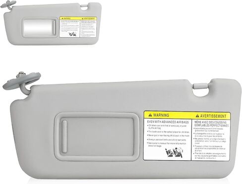Sun Visor for 2004 2005 Toyota RAV4, Gray Left Driver Side Sunvisor Without Light, Replacement 74320-42420-B0 in Saudi Arabia