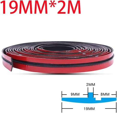 Rubber Car Seals Edge Sealing Strips Auto Roof Windshield Sealant Protector Window Seal Strips Sound Insulation Tape 14/19mm(14mmx2m 1pc) in Saudi Arabia