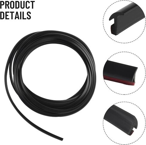 4M Car Seals Edge Sealing Strips Auto Roof Windshield Car Rubber Sealant Protector Seal Strip Window Seals 8x10MM in Saudi Arabia