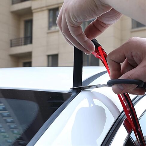 2M Car Roof Protector Seal Noise Insulation Car Door Weatherstrip Front Rear Windshield Edge Sealing Strip Sticker Accessory(2mx19mm) in Saudi Arabia