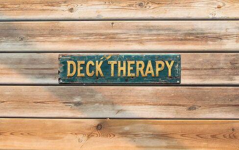 عتيقة Tin Tin Deck Therapy Sign Retro Metal Sign مناسبة لمتجر Garage Garage Parm Garden - علامة معدنية متعددة الأغراض للوحة الداخلية/الخارجية الاستخدام 4x16 بوصة in Kuwait
