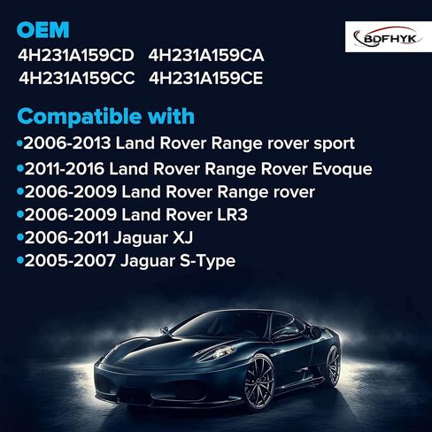 BDFHYK Programmed TPMS Sensor Compatible with Land Rover Evoque, Velar, Vogue, Grand Evoque, Discovery Sport, Defender, Jaguar E-Pace, F-Type, I-Pace, XE, XF, XJ - 433 MHz Tire Pressure Sensor in Kuwait