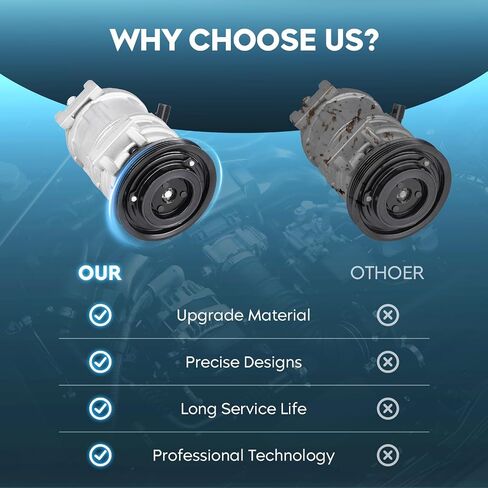 Tadamark Air Complementer AC ضاغط مع القابض من أجل Chrysler Town & Country 3.6L 2011-2016 ، Fit for Dodge Journey 2011-2019 in Saudi Arabia