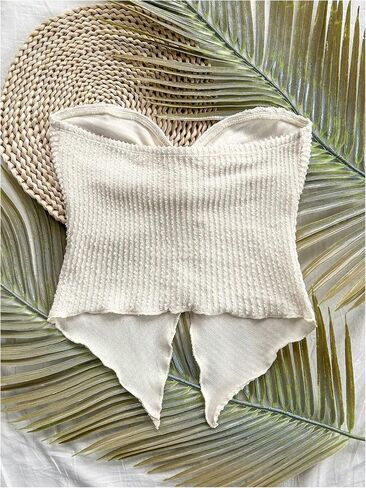 Soly Hux Girl's Summer Twist Tuble Tubs Tops Broomless غير متناظرة من القمصان in Saudi Arabia