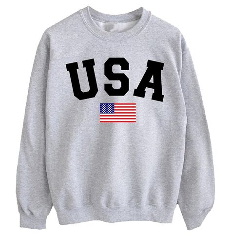USA Flag Sweatshirt ، هدية هوديز اليوم التذكاري في الرابع من يوليو in Kuwait