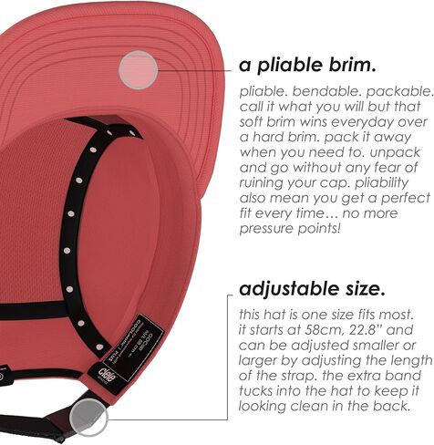 Ciele Athletics GOCap - قبعة ممتازة ماصة للرطوبة قابلة للغسل مع حماية من الشمس، قبعة جري متماسكة من 5 ألواح - قبعة رياضية، قبعات للعدائين، قبعات رياضية، قبعات للتمرين للرجال والنساء - Metamars in Kuwait