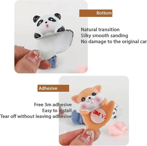 Computer Monitor Decor Figurines, Computer Monitor Decor, Car Dashboard Decorations 6 PCS Cute Critters (6PCS) in Saudi Arabia