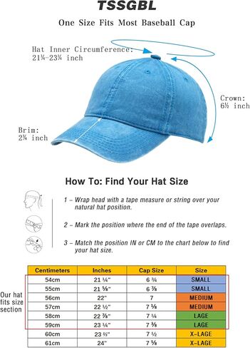 TSSGBL Unstructured Distressed Baseabll Cap Cotton Soft Dad Hat Adjustable Low Profile Headwear Ball Caps for Women Men in Saudi Arabia