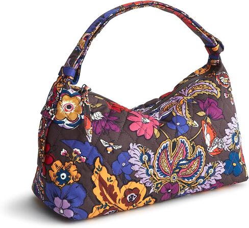 Vera Bradley Premium Cotton Roxbury Crescent Bag Bag ، Meadow Bouquet in Kuwait