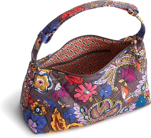 Vera Bradley Premium Cotton Roxbury Crescent Bag Bag ، Meadow Bouquet in Kuwait