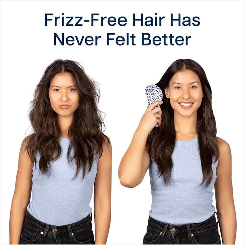 Crave Naturals Glide Thru Detangling Brush For Natural, Curly, Straight, Wet or Dry Hair - Gentle Detangler Styling Tool for Adults, Kids, Toddlers and Little Girls - 7.5 x 3 in, Turquoise in Saudi Arabia