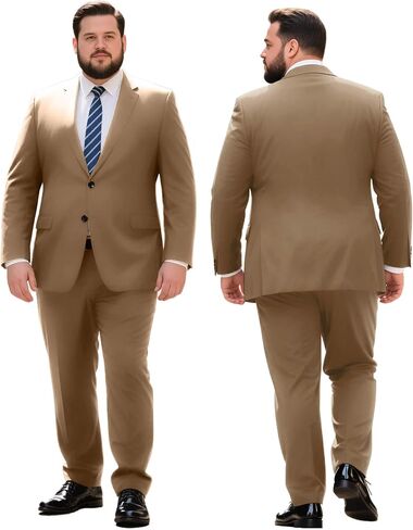 GATMSTZ Mens Suits Big and Tall 2 Pieces Blazer Pants Set Classic Fit in Saudi Arabia
