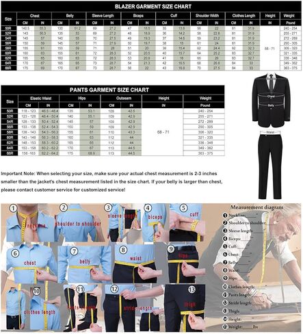 GATMSTZ Mens Suits Big and Tall 2 Pieces Blazer Pants Set Classic Fit in Saudi Arabia