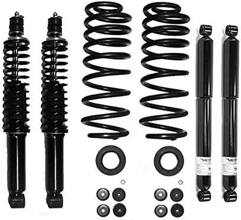 Front and Rear Air Spring to Coil Spring Conversion Kit - Compatible with 1998-2002 Lincoln Navigator 4WD in Saudi Arabia