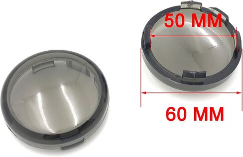 XKMT-Turn Signal Lens Covers Top Compatible With 00-13 H-D Softail Dyna Glide Sportsters Smoke [B077V4HQT6] in Saudi Arabia