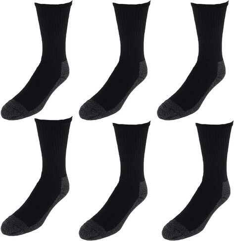 Fruit of the Loom Men's Full Cushion Heavy Duty Work Crew Socks (6 Pair Pack) in Saudi Arabia