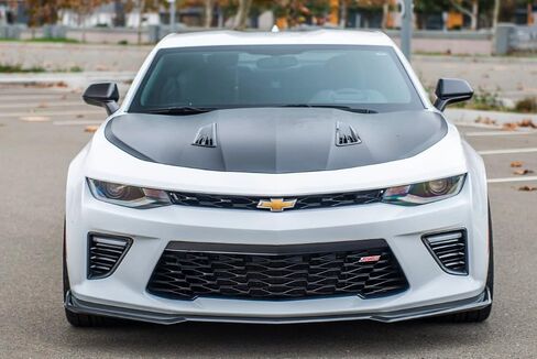 Replacement For 2016-Present Chevrolet Camaro SS 2019-Present LT LS RS Models | Second Generation Refresh Style Front Bumper Lip Splitter Fascia Extension (ABS Plastic - Matte Black) in Saudi Arabia