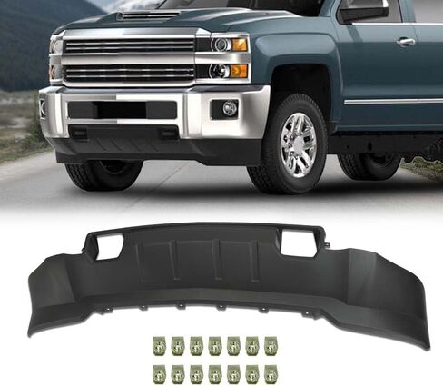 Air Dam Deflector Valance Compatible with Chevy Silverado 2500HD 3500HD 2015-2019 w/Chrome Bumper 22978557, GM1092252 in Saudi Arabia
