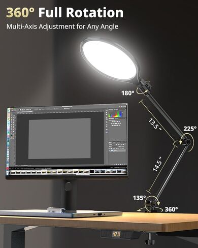 2 حزمة LED Video Light Kit ، إضاءة التصوير الفوتوغرافي Ubeesize ، 13 "أضواء استوديو مع حامل ثلاثي القوائم وحامل ترايبود وحاملات ترايبود ، إضاءة بودكاست لتسجيل الفيديو ، المكياج ، البث المباشر ، Tiktok ، YouTube in Kuwait